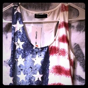 🌟3-$10 American Flag Tank Top